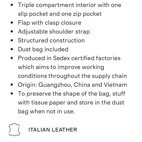 Quince Italian leather box shoulder bag - Picture 10 of 11